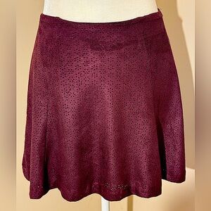 Express Burgundy Skirt